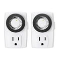 thumbnail image 1 of BND-60/U47 Indoor Mini 24-Hour Mechanical Outlet Timer, 3-Prong, 2-Pack, 1 of 8