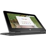 Pre-Owned HP X360 11.6" Touchscreen Chromebook Laptop, Intel Celeron N4020, 4GB, 32GB SSD, Black