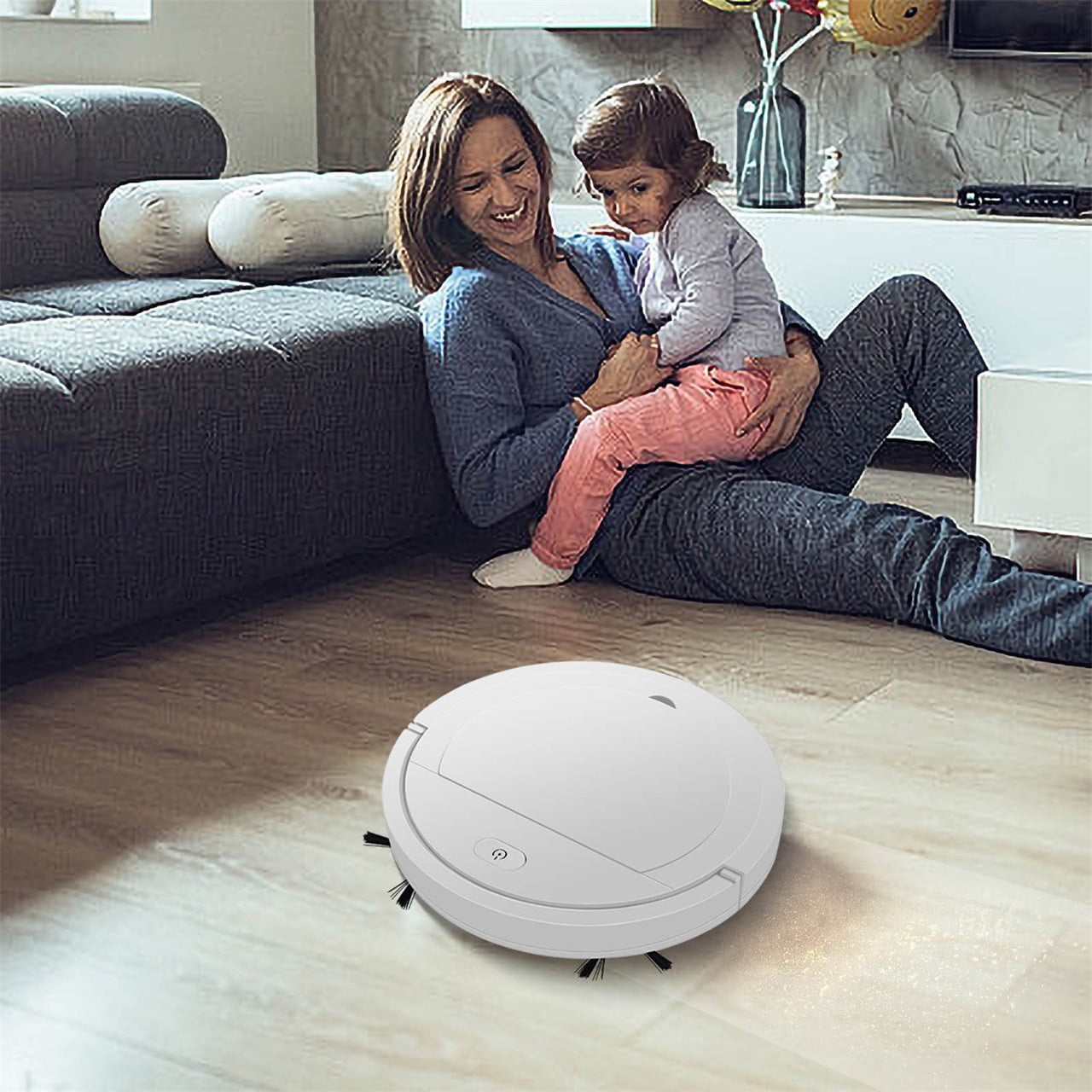 Father's Day Gifts Skegnu Robot Vacuum Cleaner, Cleaning Robot Household Vacuum Cleaner And Mop 3 In 1, Applicable To Hard Floor, 1800Pa Strong Suction, Ultra-thin, Daily Cleaning on Clearance