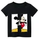 thumbnail image 3 of Camiseta de algodón con combinación de letras y nombre personalizado de Disney para niños, camiseta de manga corta con fuente ABCDE de Mickey Mouse, 3 of 5