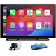 thumbnail image 1 of Volam Pantalla portátil CarPlay/Android Auto de 9'',con cámara de reversa,Estéreo inalámbrico con Control de Voz,Bluetooth,Mirror Link y navegación GPS,Compatible con Todos los vehículos, 1 of 5