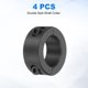 thumbnail image 3 of Uxcell 4pack Collares de Eje de Doble División 15mm Bore, Collar de Sujeción de Dos Piezas 24mm OD 10mm de Grosor de Acero al Carbono con Tornillos de Ajuste (Óxido Negro), 3 of 6