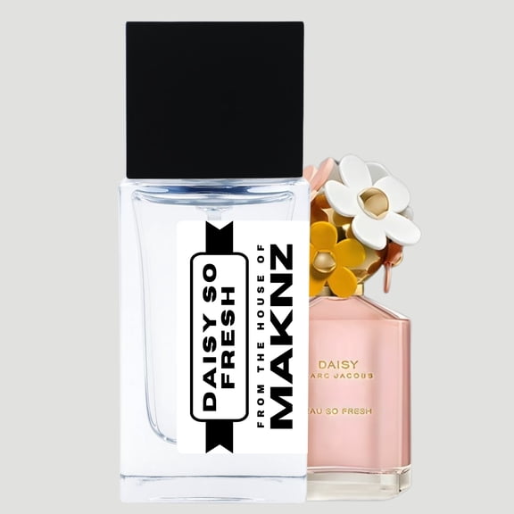 MAKNZ Daisy So Fresh Eau de Parfum, Inspired by Daisy Eau So Fresh, Perfume for Women, 1.7 oz / 50ml – Fruity, Sweet, Green, Floral, Powdery, Violet, Fresh, Citrus, Rose