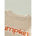 thumbnail image 5 of Toddler Baby Boy Girl Halloween Sweater Knit Chunky Pumpkin Sweaters Oversized Pullover Sweatshirt Tops Fall Winter Clothes, 5 of 8