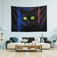 thumbnail image 7 of Coolnut Black Cat Tapestry Washable Polyester Art Wall Hanging Blanket for Living Room Bedroom Dorm Party, 80 x 60 Inch Home Decor Gifts, 7 of 7