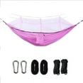 thumbnail image 2 of Sentmoon Support de Hamac Double Tissu Parachute Hamac Camping Moustiquaire Incluse Anti-Insectes Extérieur Portable Léger Hamac de Randonnée avec Moustiquaire Lit Suspendu de Voyage Randonnée, 2 of 7