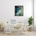 thumbnail image 2 of Close Up Water Drip Petals Botanical & Floral Photograph Metallic Gold Framed Art Print Wall Art, 2 of 6