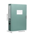 thumbnail image 3 of File Box Thickened Polypropylene Office Supplies Foldable A4 Retro-Style Document Box Plastic File Storage Box, 3 of 6