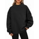 thumbnail image 3 of Sudaderas de Gran Tamaño para Mujer, Jersey de Cuello Alto, Sudaderas con Capucha de Larga, Tops, Conjuntos de Moda de Otoño, Ropa. Negro XXL, 3 of 8