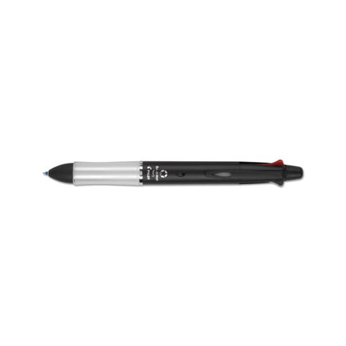 Dr. Grip 4  1 Retractable Ballpoint Pen/Pencil Black/Blue/Green/Red Ink, Black Barrel