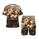 thumbnail image 1 of Balery Vintage Peonies Rustic Charm Conjunto de Pijama Infantil de Manga Corta con Estampado – Ropa de Dormir de Algodón Suave-Large, 1 of 6