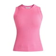thumbnail image 2 of Free Assembly Women’s Scallop Trim Sleeveless Sweater, Lightweight, Sizes XS-XXXL, 2 of 5