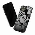 thumbnail image 2 of Cute Ghost Aesthetic Halloween Touch Phone Case – Black & White Music Theme, Quote Design – Shockproof Protective Gift for Teens & Music Lovers – for iPhone 16 15 14 13 12 11 Pro Plus Mini, 2 of 6