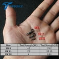 thumbnail image 3 of 20 Pcs Anneau de Pêche à la Carpe Micro Crochet Pivotant Accessoires Flexibles pour Pêche à la Carpe Pivotant avec Anneau pour D-Rig Chod Rig Tackle 20X UK 8, 3 of 6