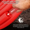 HDPE Corrugated PreSleeved PEXA tubing 1/2”x 300 Ft. Insulated Pex