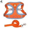 thumbnail image 3 of PULLIMORE No Pull Dog Harness Leash Set Reflective Adjustable Easy Control Pet Chest Vest for Small Medium Dogs (XL, Orange), 3 of 8