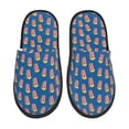 thumbnail image 2 of KLL Cute Popcorn Slippers for Women Men House Slip on Indoor Outdoor Bedroom Furry Fleece Lined Ladies Comfy Anti-Skid Rubber Hard Sole-Medium, 2 of 8