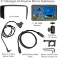 thumbnail image 2 of GyroVu 5" Ultra Lightweight Full HD Hi-Res On-Camera LCD Monitor with 4K HDMI Input, Includes Clamp Mount for DJI Ronin, 2 of 2