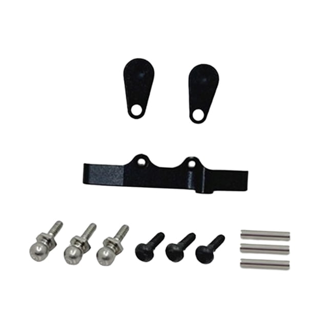 Milaget RC Steering Components Professional RC Car Parts for Wltoys Crawler Vehicles Black Silver