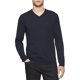 thumbnail image 1 of Calvin Klein Merino suéter con cuello en V para hombre, azul, extragrande Calvin Klein  Pull-over, 1 of 1