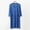 Blue, variant on Men& Women's V-Neck Modal Button Front Sleep Robe, Loose 3/4 Sleeve Bath Dress with Pockets for Couples Blue XXL