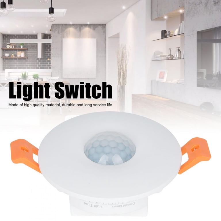 360° Ceiling PIR Motion Sensor Switch - Infrared Detection, Time Delay & Light Control (100-240V, 800W Load)
