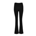 thumbnail image 6 of MHFRRA Women's Jeans Women Micro Flared Pants Nine Point Petite High Waisted Wide Leg Flared Jeans, 6 of 8