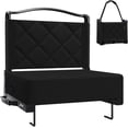thumbnail image 2 of Stadium Seats with Back Support and Cushion Thick Padded Bleacher Chairs with Shoulder Strap, Portable Folding Stadium Seat Chair for Bleachers Includes Cup Holder and Side Pocket, Gray, 2 of 8
