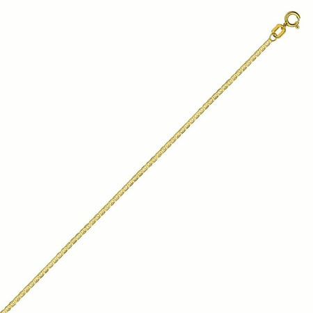 14K Yellow Gold 1.1 Mariner Chain in 16 inch, 18 inch, 20 inch, & 22 inch