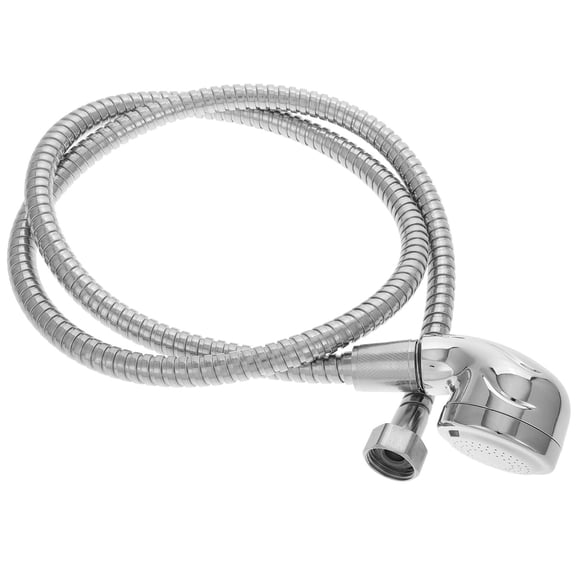 STOBOK Shower Hose Replacement Plated Silver Zinc Alloy Efficient Water Flow for Home Use