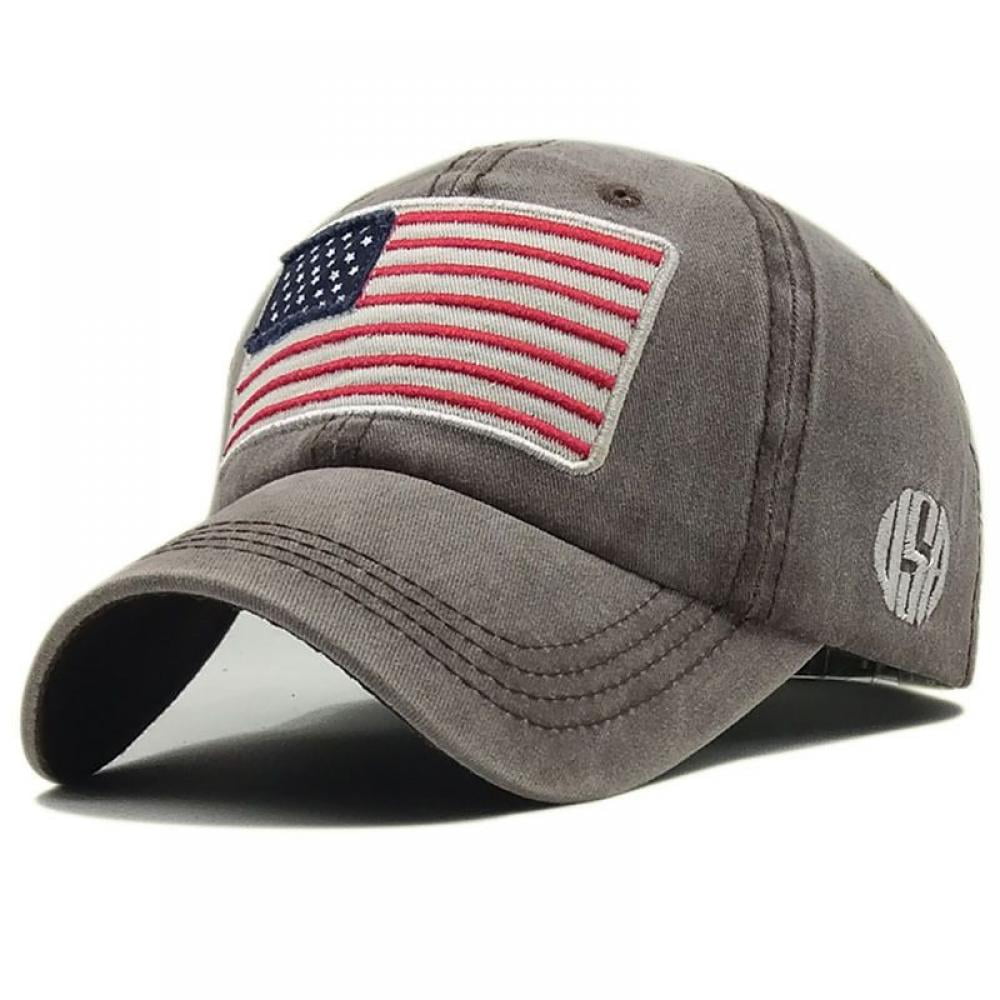 CNA Flag American Flag Adjustable Retro Baseball Cap Unisex-Adult Cap Novelty Dad Hat for Mens Womens Teens 