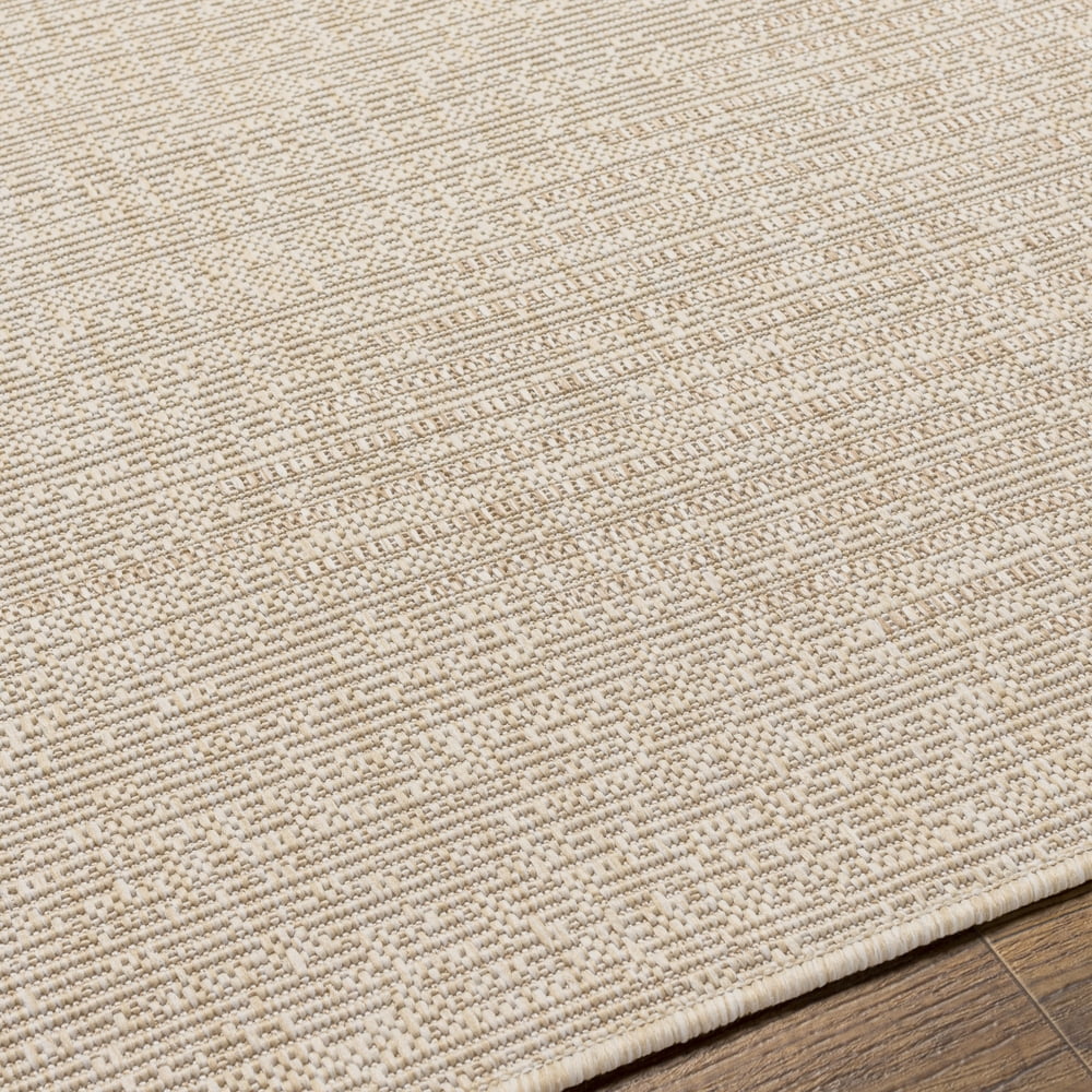 Livabliss Outdoor Rugs, 8x10 Eagean Global Cream Area Rug for Patio, Porch, Deck, Backyard, Waterproof Indoor Outdoor Carpet (7'10" x 10'2")