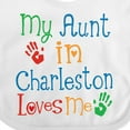 thumbnail image 4 of Inktastic My Aunt in Charleston Loves Me Boys or Girls Baby Bib, 4 of 4