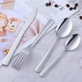 thumbnail image 3 of AMERTEER Silverware Set Flatware Set Stainless Steel Dinnerware Set for 6  24-Piece Cutlery Set  Silver, 3 of 8