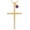 02-Feb Birthstone, variant on Gold Large Cross Necklace for Women with Birthstone | Religious Baptisms Jewelry with Birthstone Birthday Anniversary Wedding Gift for Wife Mom Her