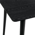 thumbnail image 5 of Maklaine Rectangular Contemporary Wood Dining Table in Black, 5 of 6