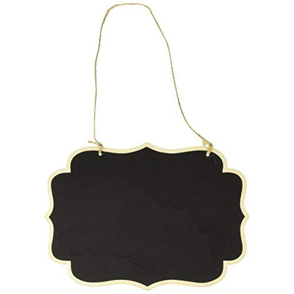 Chalkboard Wood Hanging Sign, Fancy Border, 10-1/4-Inch