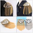 thumbnail image 4 of CIMAXIC 1Pc Metal Rhinestone Brooch Clothes Accessory Creative Tassel Shoulder Board,4.33"X2.95"X4.33", 4 of 5