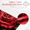 thumbnail image 2 of Rose Classic White 100% Cotton T-Shirt for Men - Soft and Breathable Tee for Everyday Wear - Comfortable Casual Shirt, 2 of 5