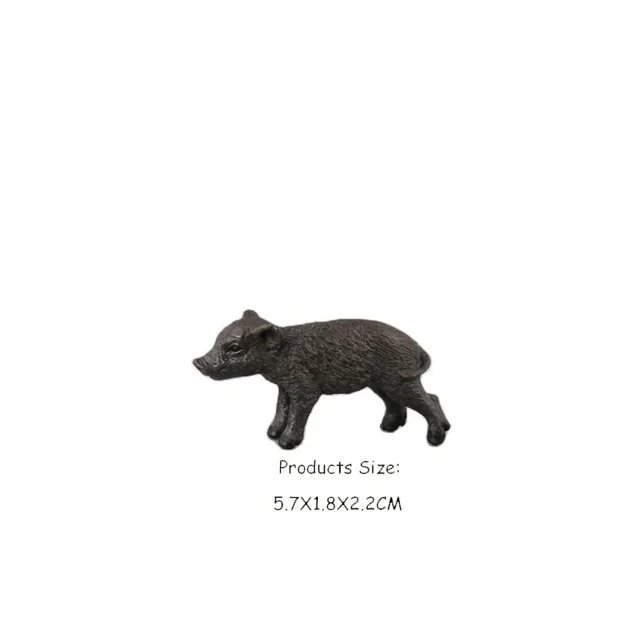 Simulation Pig Figures Boar Sows Piglets Warthog Farm Animals Toy Plastic Models Anime Action Figure Kids Toys for Children Gift