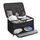 thumbnail image 1 of Golf Trunk Organizer Waterproof 2Layer Car Golf Shoes Bag With Ventilated Compartments For 2 Pairs Shoes Black, 1 of 5