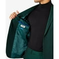 thumbnail image 4 of Kenneth Cole Reaction Slim-Fit Ready Flex Suit 38R 31 x 32 Emerald Gren, 4 of 5