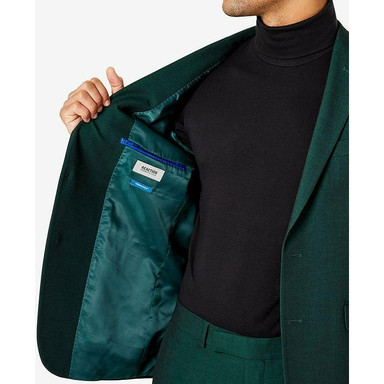 Kenneth Cole Reaction Slim-Fit Ready Flex Suit 38R 31 x 32 Emerald