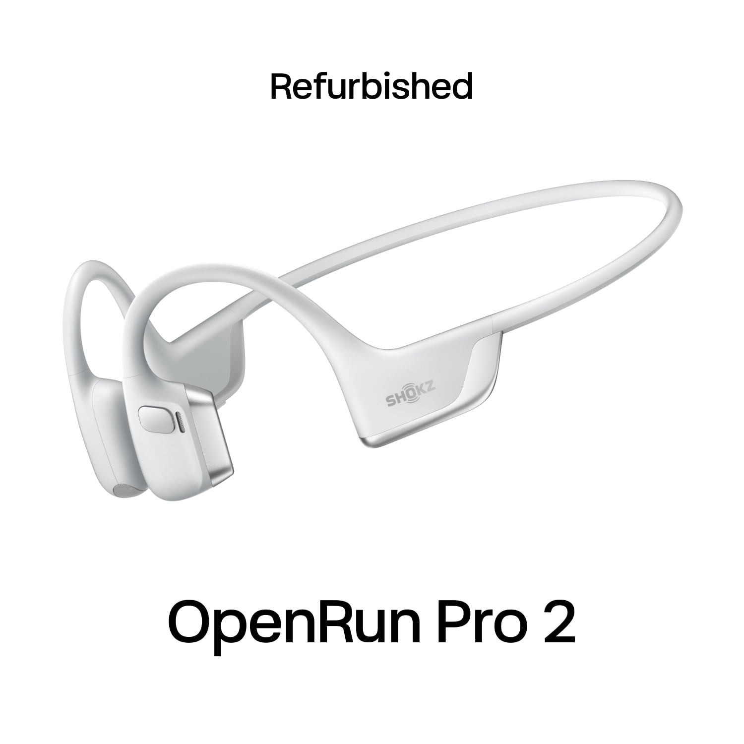 Shokz OpenRun Pro 2 - Open-Ear, Bone Conduction Sport Headphones,Silver