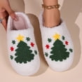 thumbnail image 3 of Zapatillas populares de algodón para mujer, pantuflas de algodón cálidas de felpa para invierno, Navidad y Halloween, para interior y hogar, 3 of 5