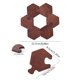 thumbnail image 3 of Manteles individuales, manteles individuales, manteles individuales, rompecabezas de madera con forma de flor, posavasos rompecabezas, 3 of 9