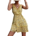 thumbnail image 2 of Vestido corto sin mangas para mujer,Vestido floral sin mangas para mujer Vestido corto para mujer Vestido floral sin mangas para mujer Artesanía superior, 2 of 6