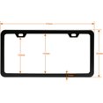 thumbnail image 2 of Naler 2 Pack of Slim Aluminum License Plate Frame Set Car Licenses Plate Covers Holders for US Vehicles - Black, 2 of 7
