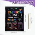 thumbnail image 4 of Rainbow Scratch Paper Art for Kids, Rainbow Drawing Notebook and Crafts Kit for Ages 3-10, Art Set for Boys and Girls Ages 6-12, Christmas Birthday Gift, Creative Activity Toy, 4 of 10