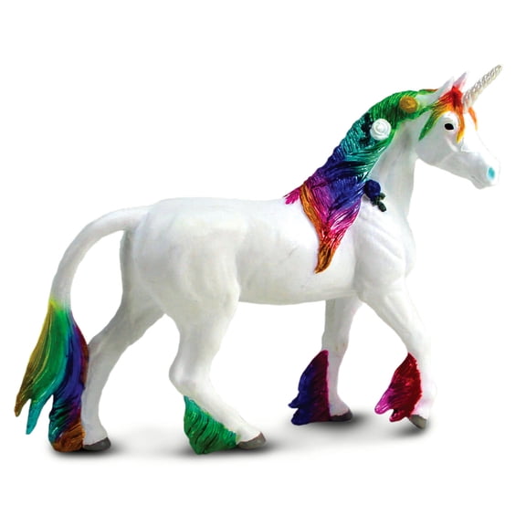 Safari Ltd Rainbow Unicorn - Realistic 5.5" Mythical Figure - Magical Toy for Girls, Boys, and Kids Ages 3